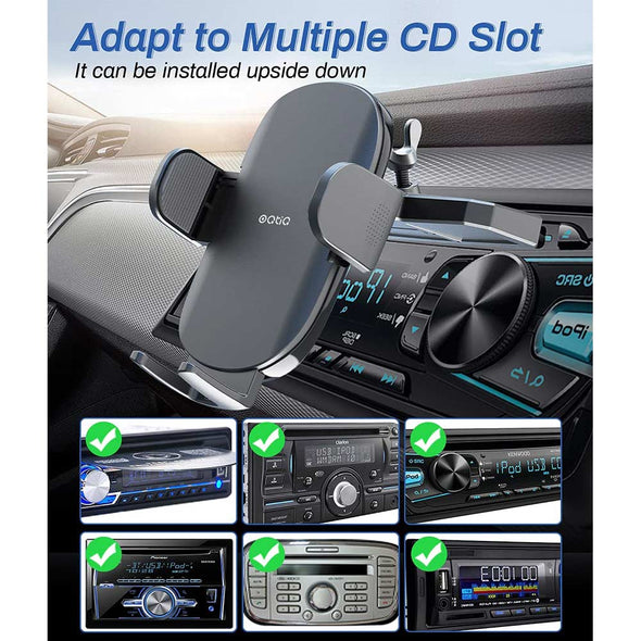 2-in-1 CD Slot & Air Vent Car Phone Holder