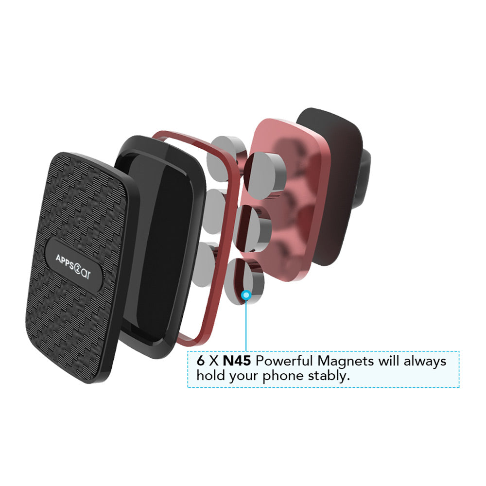 APPS2Car Magnetic Phone Holder With 6 Strong Magnets Dash Car Mount –  APPS2Car Mount
