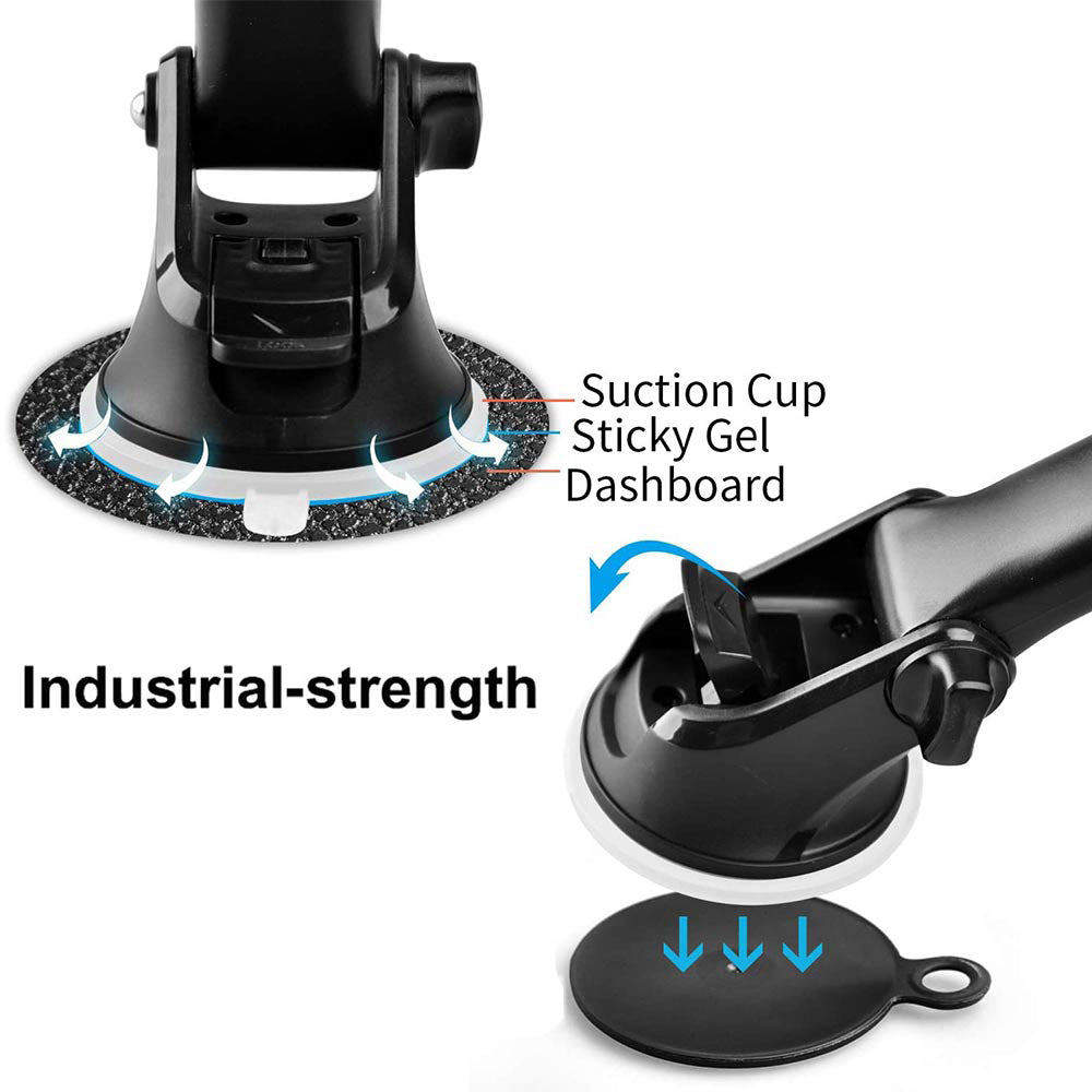 Magnetic Phone Car Mount Universal Dashboard Windscreen Industrial-Strength Suction  Cup Car Phone Mount Holder with Adjustable Telescopic Arm on OnBuy