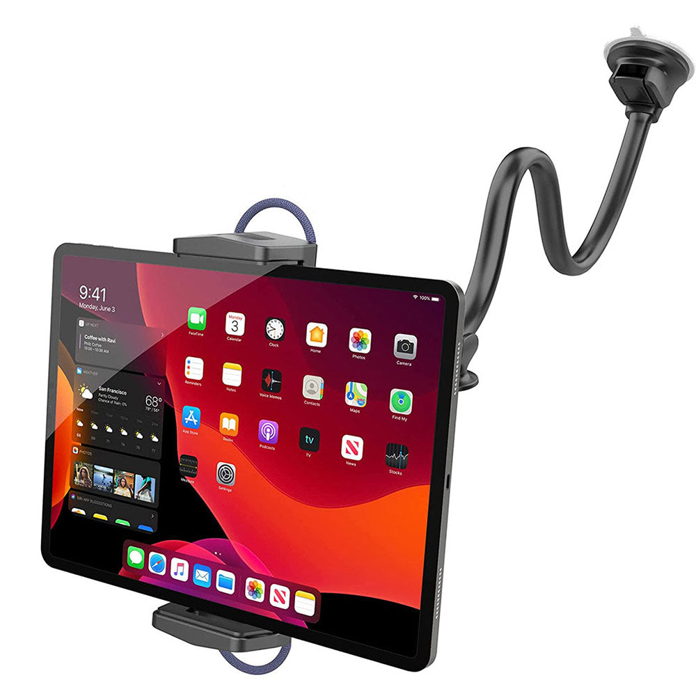Dashboard Car Tablet Mount for Truck, Strong Sticky Suction Cup iPad  Holder, Dash Tablet Stand with Adjustable Arm