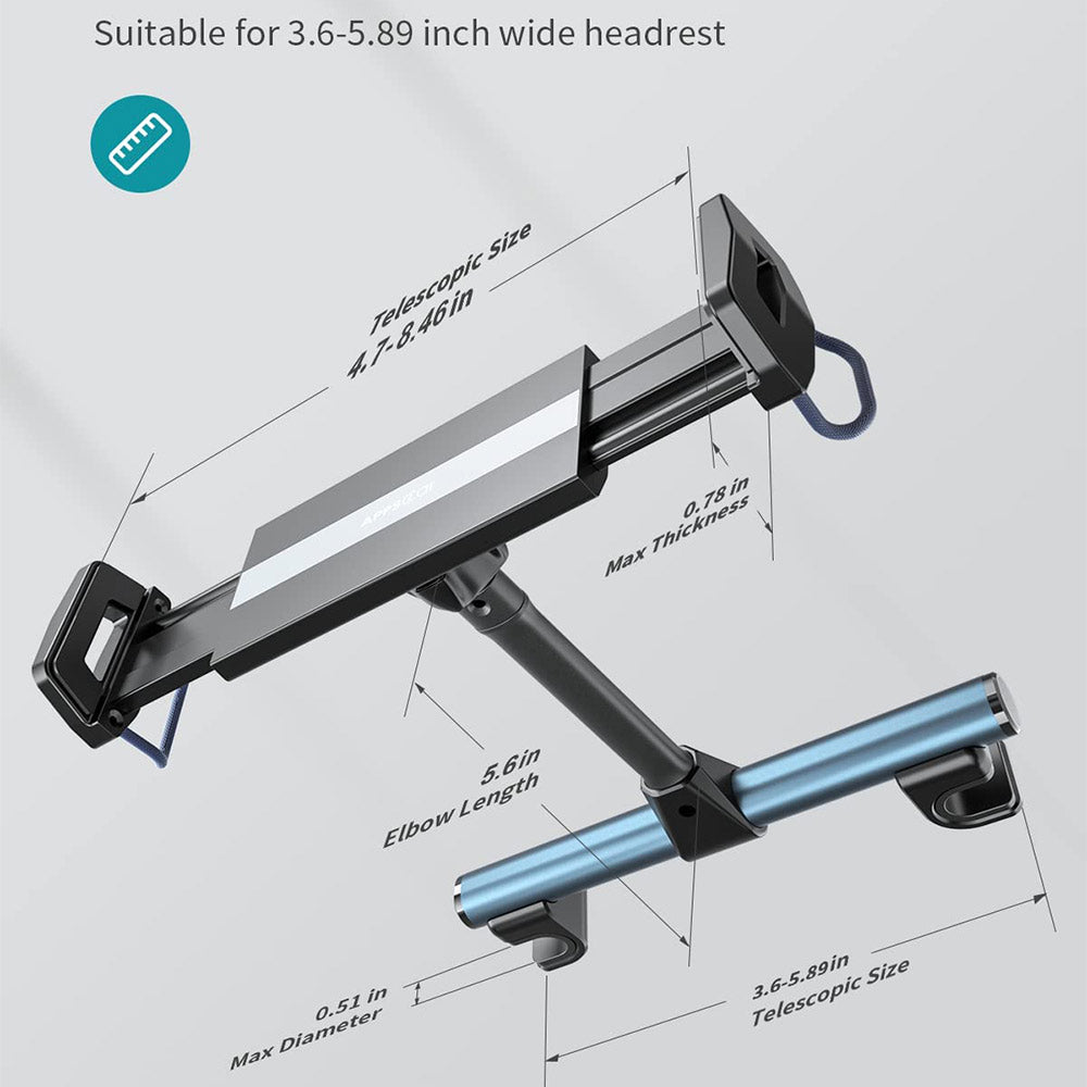 APPS2Car Car Backseat Tablet Holder Gooseneck Headrest iPad Mount –  APPS2Car Mount