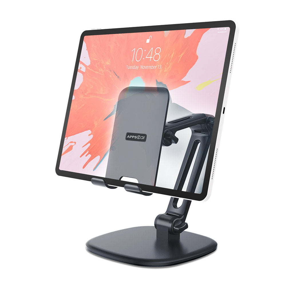 Tablet Stand, iPad Stand, Sturdy All-Metal Tablet Holder Reinforcement iPad  Stand Holder Dock for All Tablet/Smartphones and Other Devices from 4.7 to