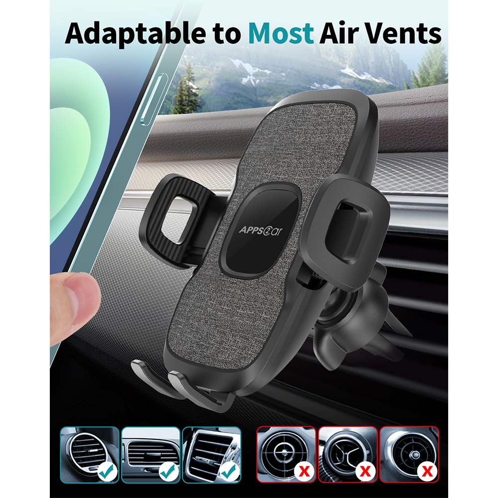 APPS2Car Air Vent Phone Holder Stable Adjustable Cradle Car Mount
