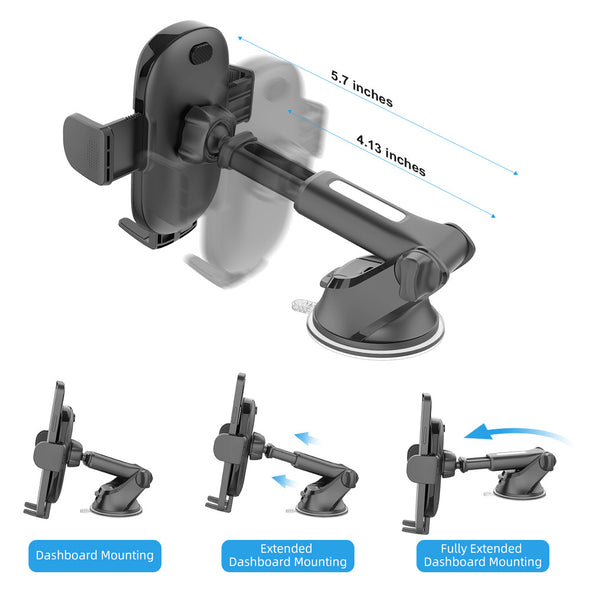 Fast Wireless Car Charger Dash Mount