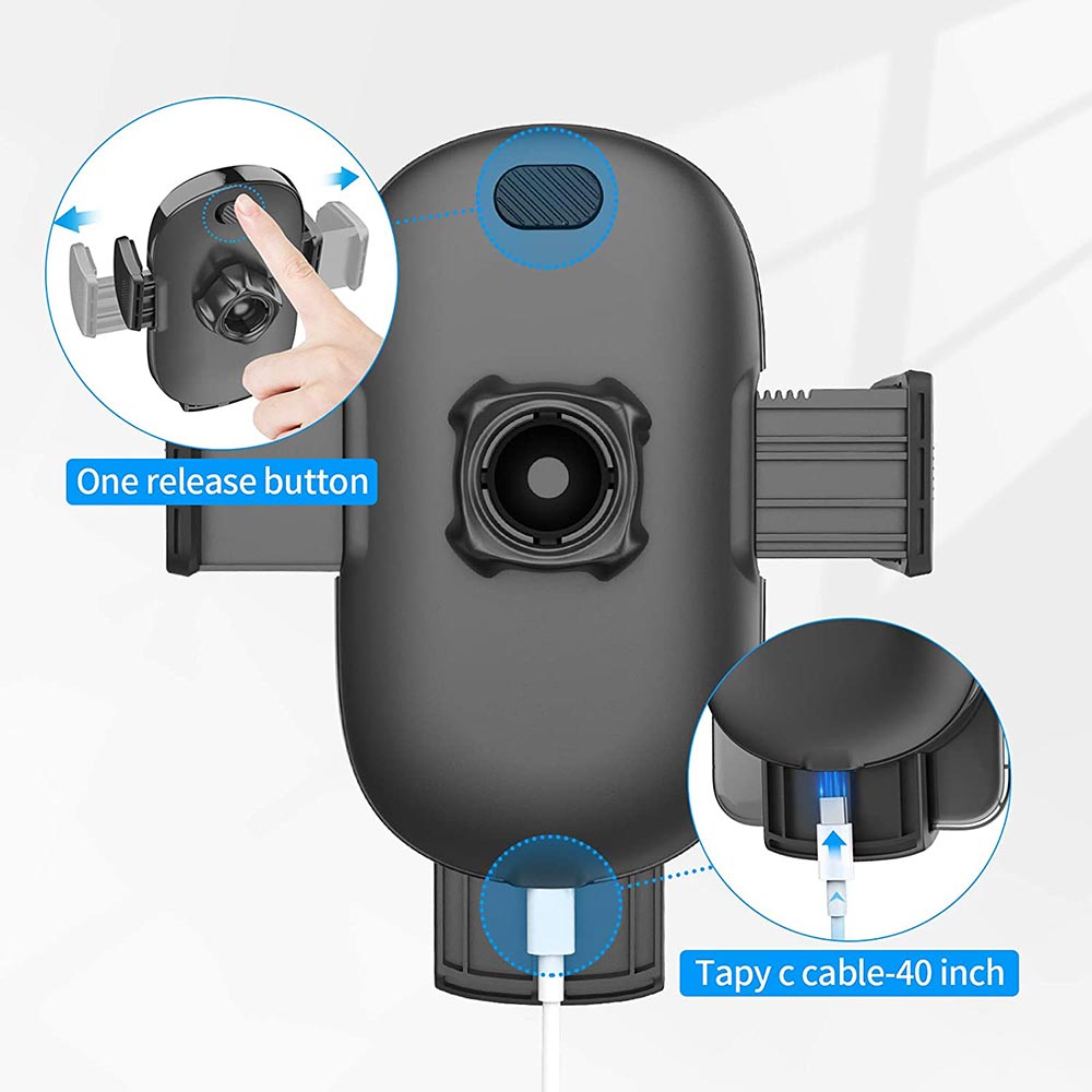 Wireless Car Phone Charger Vent Cradle Mount APPS2Car Mount