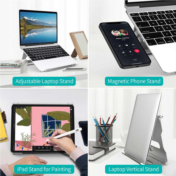 Foldable Laptop Stand With Phone Bracket