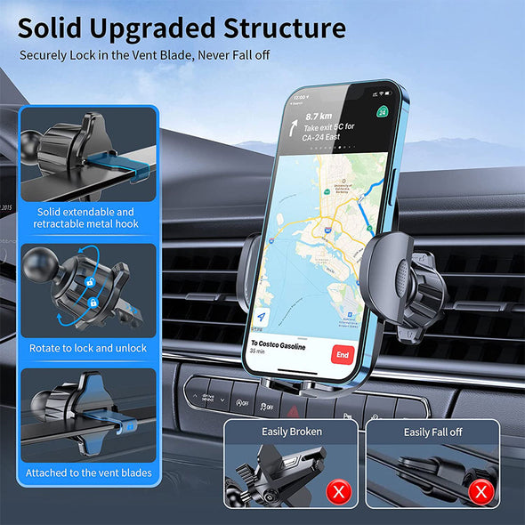 Upgraded Air Vent Car Phone Holder
