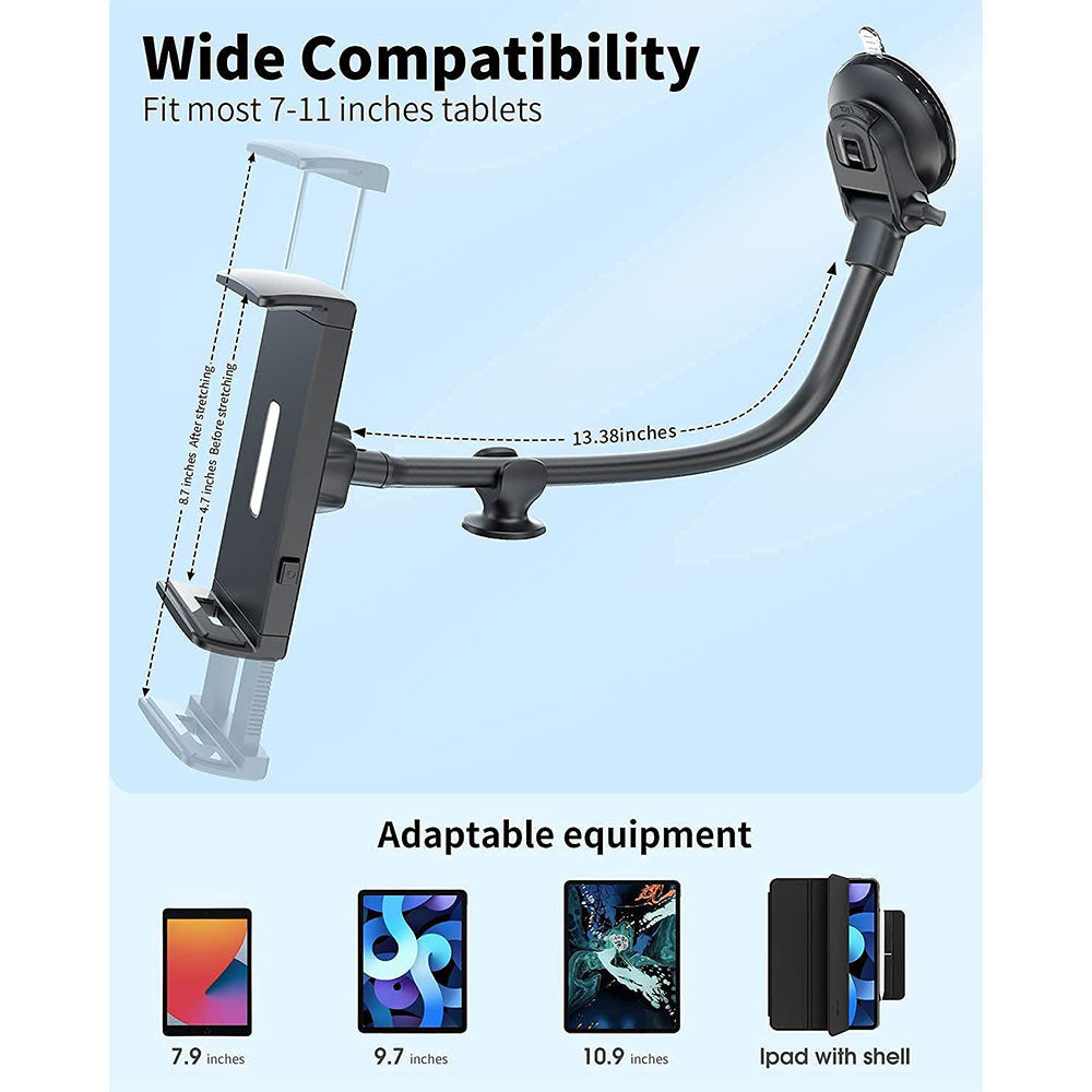 APPS2Car 14 Arm Tablet Holder For Car Suction Cup Tablet & iPad Mount – APPS2Car  Mount