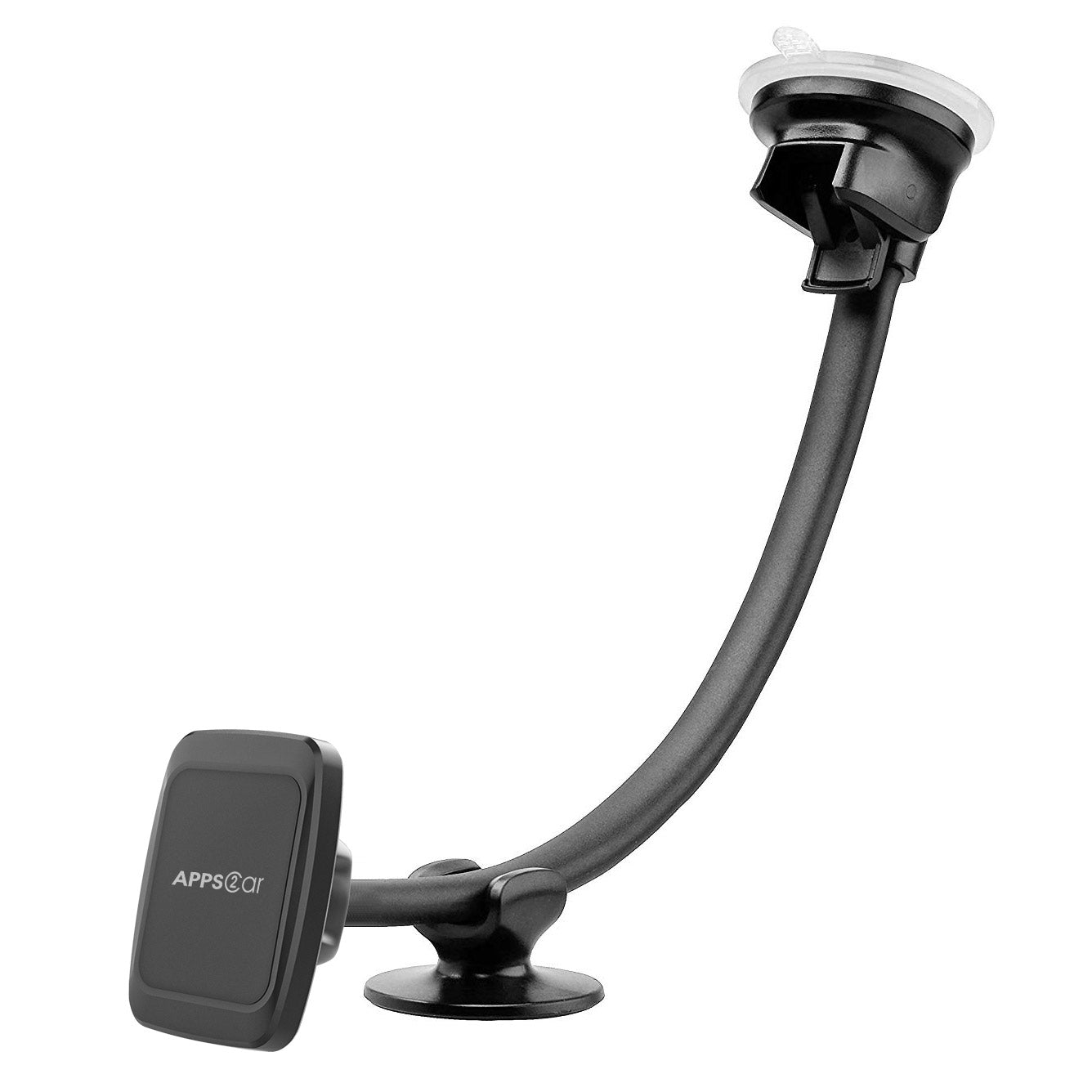 APPS2Car 13'' Gooseneck Car Phone Holder,Heavy Duty Phone Holder for Truck,  [Flexibile Long Arm] [Anti shake stabilizer]Windshield Car Phone Mount