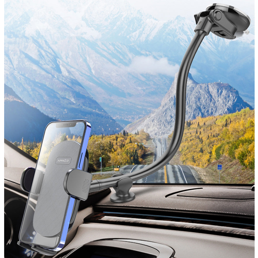 Anti-shake Dashboard Windshield Car Phone Mount Long Arm Phone