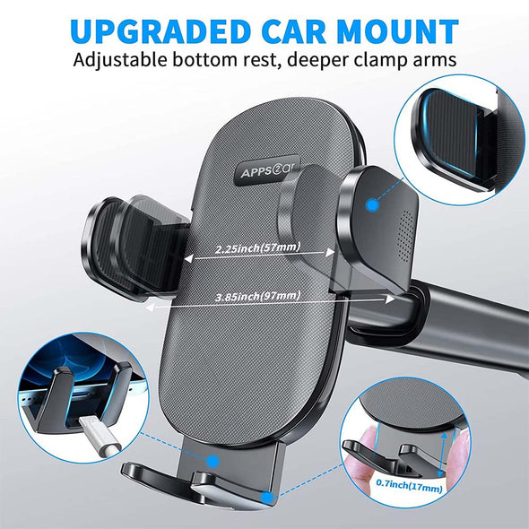 Upgraded 3-in-1 Phone Holder For Car