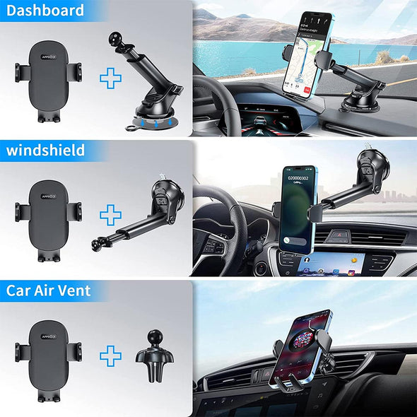 Upgraded 3-in-1 Phone Holder For Car