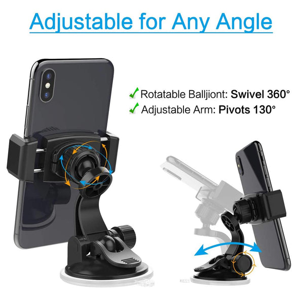 Adjustable Suction Cup Phone Holder for Car