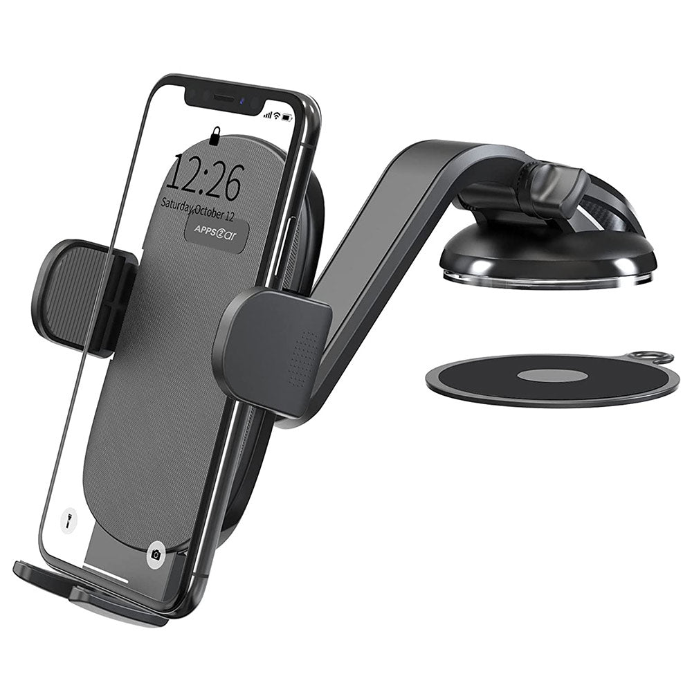APPS2Car Adjustable Curved Arm Phone Holder Dashboard Car Mount – APPS2Car  Mount
