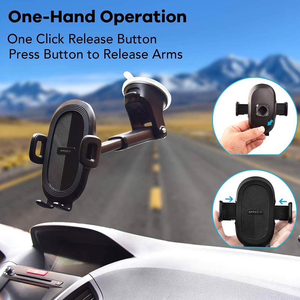 APPS2Car Adjustable Arm Suction Cup Magnetic Dash Mount Car Phone Holder –  APPS2Car Mount