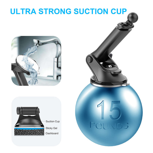 Suction Cup Car Phone Holder Adjustable Arm