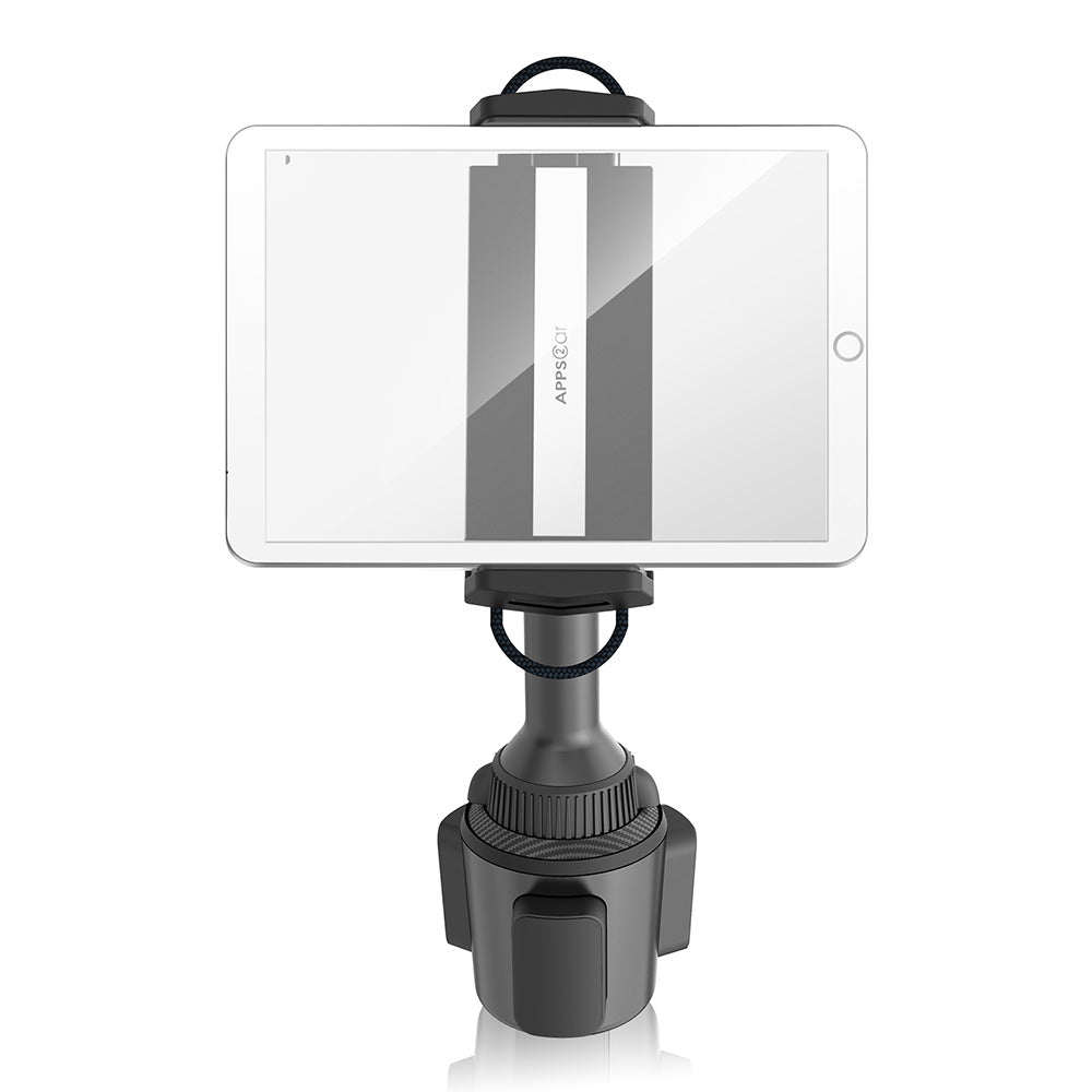 Cup Holder Tablet & iPad Mount For 4.3” - 12.9” Tablets APPS2Car Mount