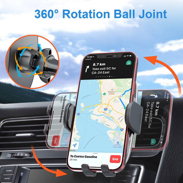 Sturdy Phone Holder CD Slot & Car Vent Mount