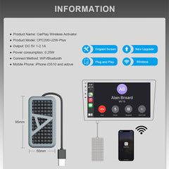 4.0 Wireless CarPlay Adapter USB Dongle For iPhone